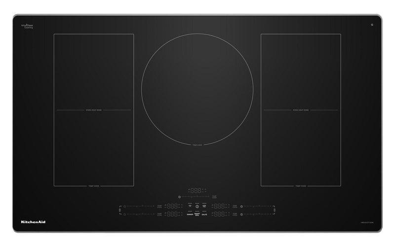 KitchenAid 36" 5-Element Induction Cooktop - Stainless Steel - KCIT736SSS | Surface de cuisson à induction KitchenAid de 36 po à 5 éléments - acier inoxydable - KCIT736SSS