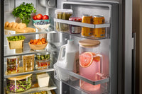 KitchenAid 36" 21 Cu. Ft. Counter-Depth Refrigerator – Fingerprint Resistant Stainless Steel - KRSC536RPS | Réfrigérateur KitchenAid de 21 pi3 et de 36 po de profondeur comptoir  - acier inoxydable résistant aux traces de doigts - KRSC536RPS