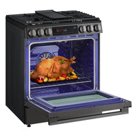 LG 6.3 Cu Ft. Smart Gas Slide-In Range with Air Fry – Black Stainless Steel - LSGL6335Z | Cuisinière intelligente à gaz encastrée LG de 6,3 pi3 avec friture à air – acier inoxydable noir - LSGL6335Z