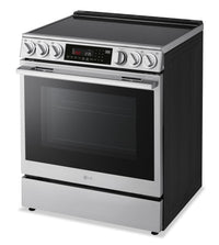 LG 6.3 Cu. Ft. Smart Electric Range with Air Fry – Fingerprint Resistant Stainless Steel - LSEL6337XE | Cuisinière intelligente électrique LG de 6,3 pi3 avec friture à air - acier inoxydable résistant aux traces de doigts - LSEL6337XE