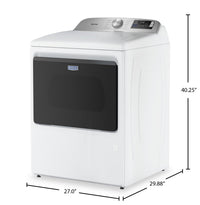 Maytag 7.4 Cu. Ft. Gas Dryer with Advanced Moisture Sensing – White - MGD6205RW	 | Sécheuse à gaz Maytag de 7,4 pi3 avec détection d’humidité avancée - blanche - MGD6205RW