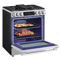LG 6.3 Cu Ft. Smart Gas Slide-In Range with Air Fry- Fingerprint Resistant Stainless Steel - LSGL6335X | Cuisinière intelligente à gaz encastrée LG de 6,3 pi3 avec friture à air- acier inoxydable résistant aux traces de doigts - LSGL6335X