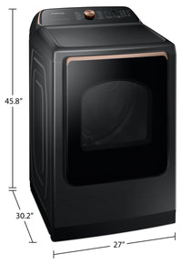 Samsung 7.4 Cu. Ft. Smart Electric Dryer with Pet Care Dry - DVE54CG7550VAC | Sécheuse électrique intelligente Samsung 7,4 pi³ avec Soins pour animaux de compagnie - DVE54CG7550VAC | DVE54C7V