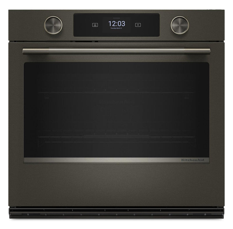 KitchenAid 30" Smart Electric Single Wall Oven - Black Ore - KOES730SBE | Four mural simple électrique intelligent KitchenAid de 30 po - minerai noir - KOES730SBE