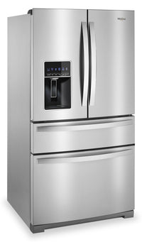 Whirlpool 26 Cu. Ft. 4-Door Refrigerator with Prep and Store Bins - WRMF7736PZ | Réfrigérateur 4 portes Whirlpool de 26 pi³ avec bacs de préparation et de rangement - WRMF7736PZ | WRMF77PZ
