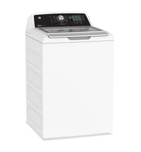 GE 5.3 Cu. Ft. Top Load Washer and 7.4 Cu. Ft. Gas Dryer - White | Laveuse à chargement par le haut de 5,3 pi3 et sécheuse à gaz de 7,4 pi3 de GE - blanches