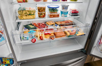 Whirlpool 36" 25 Cu. Ft. French-Door Refrigerator with Ice and Water Dispenser - WRFF3436RV | Réfrigérateur Whirlpool de 36 po et de 25 pi³ à portes françaises avec distributeur d’eau et de glaçons - WRFF3436RV | WRFF34RV