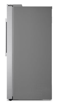 LG 36" 27 Cu. Ft Side by Side Refrigerator - Fingerprint Resistant Stainless Steel - LL27T3530S  | Réfrigérateur LG de 27 pi3 et de 36 po à compartiments juxtaposés - acier inoxydable résistant aux traces de doigts - LL27T3530S
