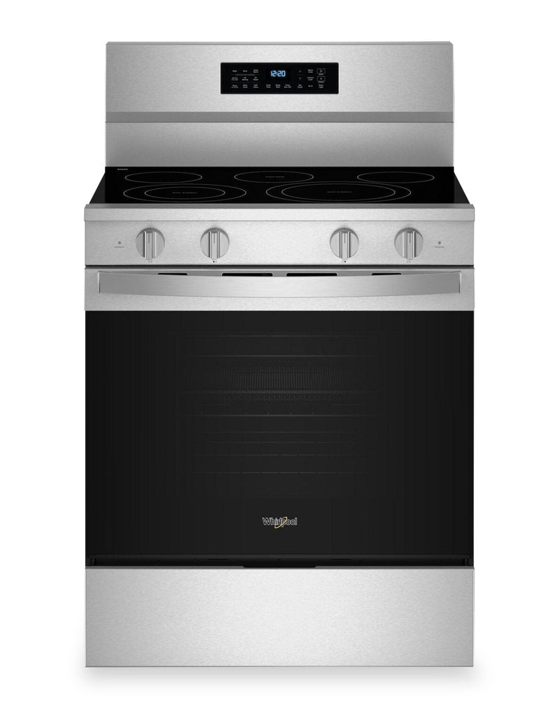 Whirlpool 30" 5.3 Cu. Ft. Electric Range with No Preheat Air Fry - Stainless Steel - YWFES7030SZ | Cuisinière électrique Whirlpool de 5,3 pi3 et de 30 po avec friture à air sans préchauffage - acier inoxydable - YWFES7030SZ