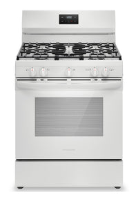 Frigidaire 5.1 Cu. Ft. Gas Range with Quick Boil Burner - FCRG3052BW  | Cuisinière à gaz Frigidaire de 5,1 pi3 avec brûleur à ébullition rapide - FCRG3052BW  | FCRG30WW