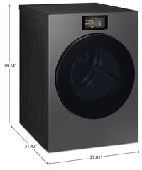 Samsung Bespoke 7.6 Cu. Ft. Electric Dryer with AI Opti Dry - Dark Steel - DV90F53AESAC | Sécheuse électrique Bespoke de Samsung de 7,6 pi3 avec fonction intelligente IA OptiDry - acier foncé - DV90F53AESAC