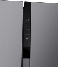Frigidaire 21.4 Cu. Ft. Side-by-Side Refrigerator - Fingerprint-Resistant Stainless Steel - FRSG2115AV | Réfrigérateur Frigidaire de 21,4 pi3 à compartiments juxtaposés - acier inoxydable résistant aux traces de doigts - FRSG2115AV