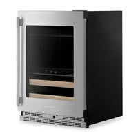KitchenAid 24" Beverage Centre with Wood-Front Racks – PrintShield™ Stainless Steel - KUBR524SPS  | Refroidisseur à boissons KitchenAid de 24 po avec grilles à devant en bois -  acier inoxydable PrintShieldMC - KUBR524SPS