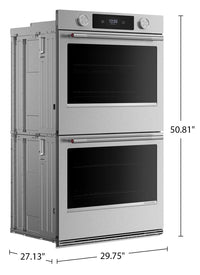 KitchenAid 30" Smart Electric Double Wall Oven - PrintShield™ Stainless Steel - KOED730SPS	 | Four mural intelligent électrique KitchenAid de 30 po - acier inoxydable PrintShieldMC - KOED730SPS
