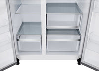 LG 36" 27 Cu. Ft Side by Side Refrigerator - Fingerprint Resistant Stainless Steel - LL27T3530S  | Réfrigérateur LG de 27 pi3 et de 36 po à compartiments juxtaposés - acier inoxydable résistant aux traces de doigts - LL27T3530S