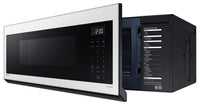 Samsung Bespoke 1.1 Cu. Ft. Low-Profile Over-the-Range Microwave - ME11CB751012AA | Four à micro-ondes à hotte intégrée à profil bas Bespoke de Samsung de 1,1 pi3 - ME11CB751012AA | ME11CB75