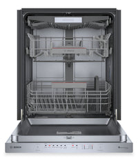 Bosch 500 Series 24'' 44 dBA Built-In Dishwasher - Anti-Fingerprint Brushed Steel - SHP65CC5UC | Lave-vaisselle encastré Bosch de série 500 de 24 po de 44 dBA - acier brossé résistant aux traces de doigts - SHP65CC5UC