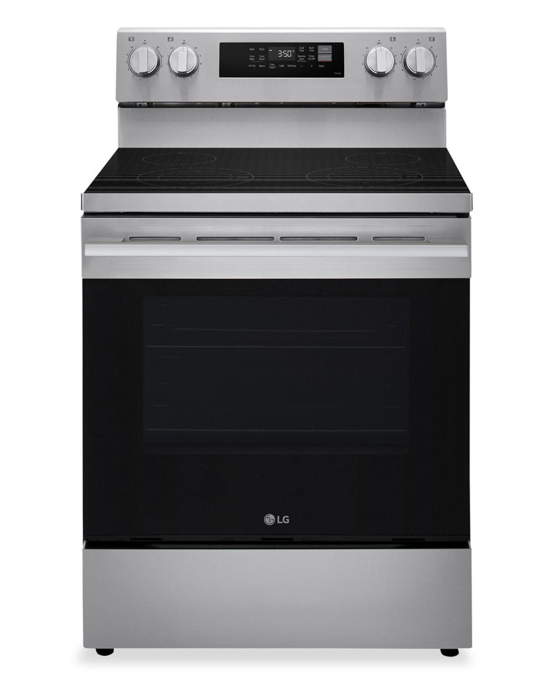 LG 30" 6.3 Cu Ft. Smart Electric Range with Probake Convection® and EasyClean® - LREN6321YE  | Cuisinière intelligente électrique LG de 6,3 pi³ et de 30 po avec convection ProBake ConvectionMD et EasyCleanMD - LREN6321YE