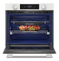 KitchenAid 30" Smart Electric Single Wall Oven - White - KOES730SWH |  Four mural simple électrique intelligent KitchenAid de 30 po - blanc - KOES730SWH