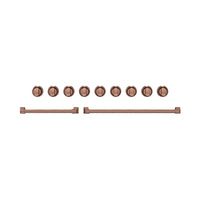Thor Kitchen Handle and Knob Set for 48” Range in Rose Gold - CKA-RG48-RSG | Ensemble de poignées et de boutons Thor Kitchen or rose pour cuisinière de 48 po - CKA-RG48-RSG | RG48KRSG