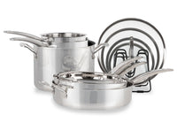 Cuisinart 11-Piece Stainless Steel Nesting Cookware Set - N91-11C | Batterie de cuisine emboîtable Cuisinart de 11 pièces en acier inoxydable - N91-11C | N9111C57