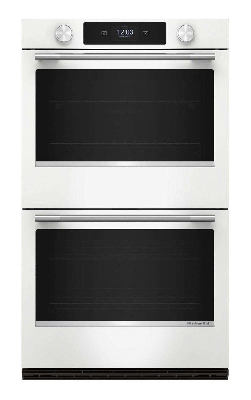 KitchenAid 30" Smart Electric Double Wall Oven - White - KOED730SWH | Four mural double intelligent électrique KitchenAid de 30 po - blanc - KOED730SWH