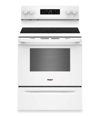 Whirlpool 5.3 Cu. Ft. Electric Range with Air Cooking - White - YWFES4530SW | Cuisinière électrique Whirlpool de 5,3 pi3 avec cuisson à air - blanche - YWFES4530SW