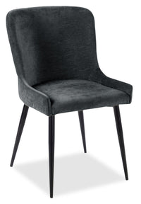 Verona 5pc Dining Set with Table & 4 Lexi Chairs, Culture Marbled Top, Metal, 42"W Round - Grey | Ensemble de salle à manger Verona 5 pièces en métal avec table ronde de 42 po (L), dessus en marbre synthétique et 4 chaises Lexi - gris