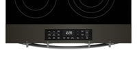 Whirlpool 30" 5.3 Cu. Ft. Electric Range with Air Cooking – Black on Stainless - YWSES5030SV | Cuisinière électrique Whirlpool de 5,3 pi³ et de 30 po avec cuisson à air - noire sur acier inoxydable - YWSES5030SV