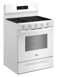 Whirlpool 5.0 Cu. Ft. Gas Range with Air Cooking – White - WFGS5730SW | Cuisinière à gaz Whirlpool de 5,0 pi3 avec cuisson à air – blanche - WFGS5730SW