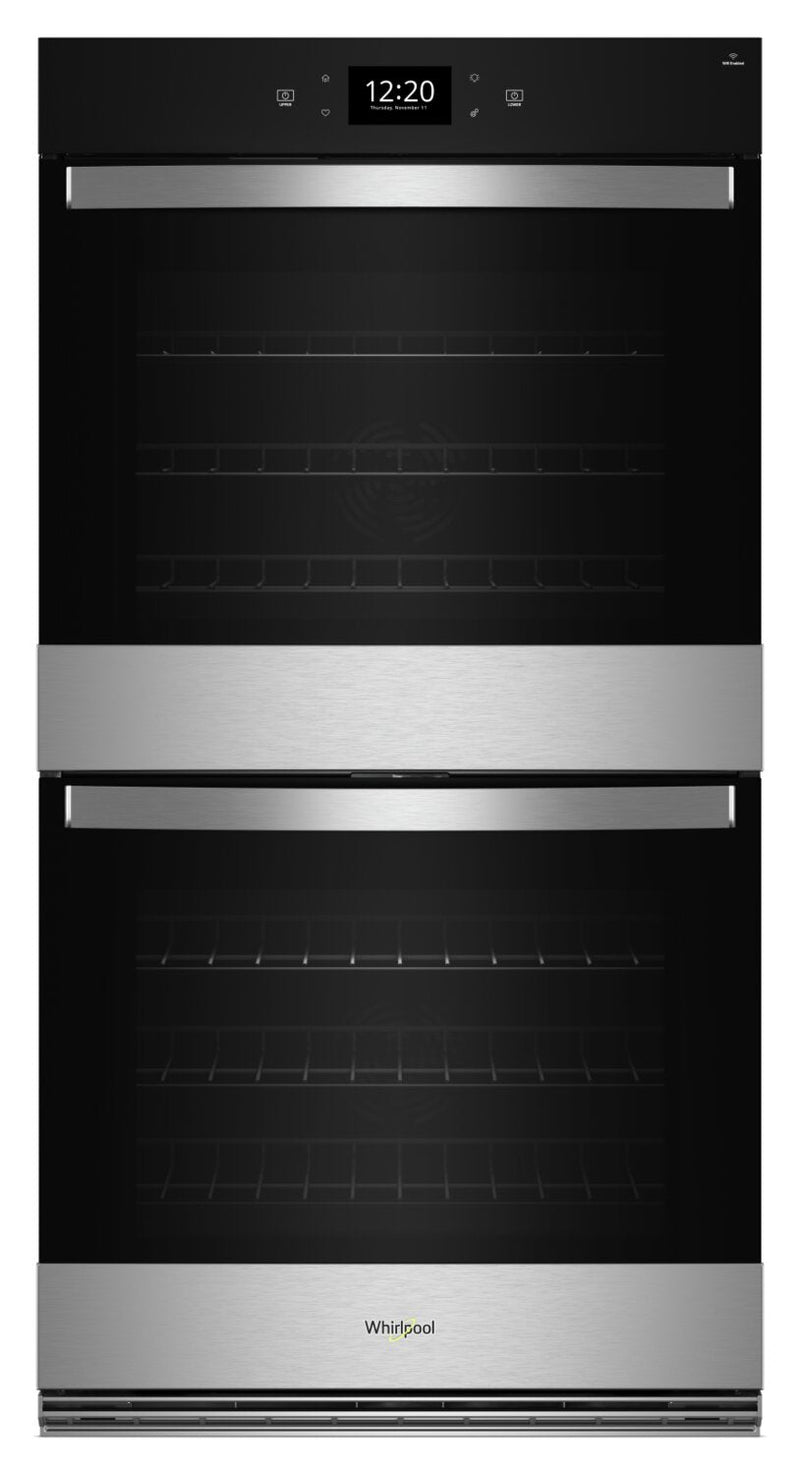 Whirlpool 10 Cu. Ft. Smart Double Wall Oven with Air Fry - WOED7030PZ | Four mural double intelligent Whirlpool de 10 pi³ avec friture à air - WOED7030PZ | WOED703Z