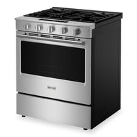 Maytag 30" 5 Cu. Ft. Slide-In Gas Range - Fingerprint Resistant Stainless Steel - MSGS7030SZ | Cuisinière à gaz encastrée Maytag de 5 pi3 et de 30 po - acier inoxydable résistant aux traces de doigts - MSGS7030SZ