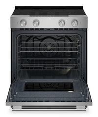 KitchenAid 30" 5.3 Cu. Ft. Smart Slide-in Electric Range with Convection Modes - YKSES330SPS  | Cuisinière intelligente électrique encastrée KitchenAid de 5,3 pi3 et de 30 po avec modes à convection - YKSES330SPS
