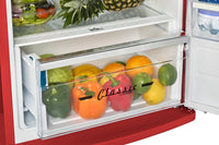 Unique Classic Retro 24" 11 Cu Ft. Top Freezer Refrigerator – Candy Red - UNQ-310L R TM | Réfrigérateur Classic Rétro d’Unique de 24 po et de 11 pi3 à congélateur supérieur - rouge bonbon - UNQ-310L R TM
