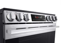 LG 6.3 Cu. Ft Smart Electric Range with EasyClean® - Smudge Resistant Stainless Steel - LSEL6333XE | Cuisinière intelligente électrique LG de 6,3 pi³ avec EasyCleanMD - acier inoxydable résistant aux taches - LSEL6333XE