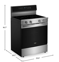 Whirlpool 30" 5.3 Cu. Ft. Electric Range with No Preheat Air Fry - Stainless Steel - YWFES7030SZ | Cuisinière électrique Whirlpool de 5,3 pi3 et de 30 po avec friture à air sans préchauffage - acier inoxydable - YWFES7030SZ