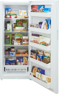 Frigidaire 16 Cu. Ft. Garage Ready Upright Freezer – White - FFUE1626AW | Congélateur vertical Frigidaire de 16 pi³ qui convient à une installation dans un garage - blanc - FFUE1626AW