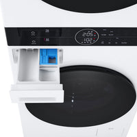 LG WashTower™ with 2.4 Cu. Ft. Washer and 4.2 Cu. Ft. Ventless HeatPump™ Dryer - WKHC152HWA | Tour de lavage WashTower LG avec laveuse 2,4 pi³ et sécheuse avec pompe à chaleur sans ventilation 4,2 pi³ - WKHC152HWA | WKHC152H