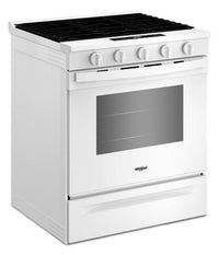 Whirlpool 30" 5 Cu. Ft. Gas Range with Air Cooking - White - WSGS5030SW | Cuisinière à gaz Whirlpool de 5 pi³ et de 30 po avec cuisson à air - blanche - WSGS5030SW