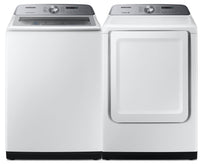 Samsung 5.7 Cu. Ft. Top-Load Washer with ActiveWave Agitator and 7.4 Cu. Ft. Electric Dryer  | Laveuse chargement par le haut 5,7 pi³ avec agitateur ActiverWave et sécheuse électrique 7,4 pi³ Samsung  | SATL520A