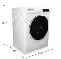 Danby 24" 2.2 Cu. Ft. Stackable Compact Front-Load Washer with Steam - White - DWM022D3WDB | Laveuse à chargement frontal compacte et superposable Danby de 2,2 pi³ et de 24 po avec vapeur - blanche - DWM022D3WDB | DWM022DB