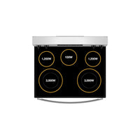 Whirlpool 5.3 Cu. Ft. Electric Range with Air Cooking - White - YWFES4530SW | Cuisinière électrique Whirlpool de 5,3 pi3 avec cuisson à air - blanche - YWFES4530SW