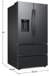 Samsung 30 Cu. Ft. 4-Door Refrigerator with Four Types of Ice - RF31CG7400MTAA | Réfrigérateur Samsung de 30 pi³ à 4 portes avec 4 types de glaçons - RF31CG7400MTAA | RF31C74M