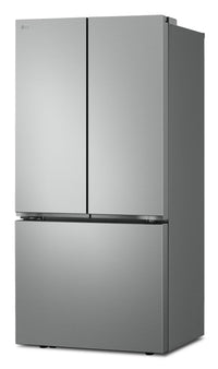 LG 33" 21 Cu. Ft. French 3-Door Refrigerator – Fingerprint Resistant Stainless Steel - LF21C6000V | Réfrigérateur 3 portes LG de 21 pi3 et de 33 po à portes françaises - acier inoxydable résistant aux traces de doigts - LF21C6000V