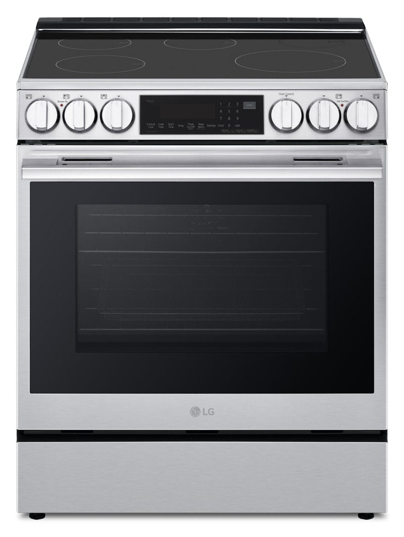 LG 6.3 Cu. Ft. Smart Induction Slide-In Range with Air Fry - LSIL6336XE | Cuisinière induction encastrée intelligente LG de 6,3 pi3 avec friture à air - LSIL6336XE