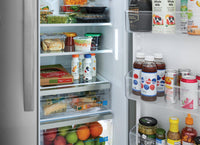 Frigidaire Gallery 36" 26 Cu. Ft. Side-by-Side Refrigerator - Stainless Steel - GRSN2620AF | Réfrigérateur Frigidaire Gallery de 26 pi3 et de 36 po à compartiments juxtaposés - acier inoxydable - GRSN2620AF | GRSN26AF