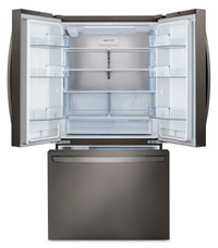 LG 36" 27 Cu. Ft. Counter-Depth French Door Refrigerator - PrintProof™ Black Stainless Steel - LRFLC2706D | Réfrigérateur LG de 36 po et de 27 pi3 de profondeur comptoir à portes françaises - acier inoxydable noir PrintProofMC - LRFLC2706D