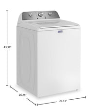 Maytag 4.8 Cu. Ft. Top Load Washer – White - MTW4205SW | Laveuse Maytag à chargement par le haut de 4,8 pi3 - blanche - MTW4205SW