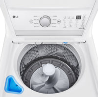 LG 5.6 Cu. Ft. Top-Load Washer with 4-Way™ Agitator and TurboDrum™ - WT7155CW | Laveuse LG à chargement par le haut de 5,6 pi³ avec agitateur à 4 directions et tambour TurboDrumMC - WT7155CW | WT7155CW