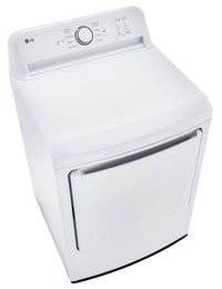 LG 7.3 Cu. Ft. Ultra Large Capacity Electric Dryer with Sensor Dry - DLE6100W | Sécheuse électrique LG à très grande capacité de 7,3 pi³ avec séchage par capteur - DLE6100W | DLE6100W